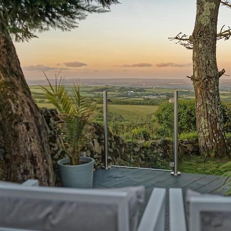 Scandi Cabin On A Hill, With Stunning Panoramic Views Ludgvan Exteriör bild