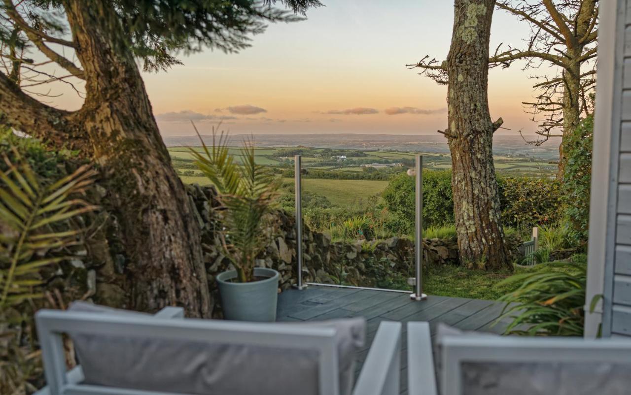 Scandi Cabin On A Hill, With Stunning Panoramic Views Ludgvan Exteriör bild