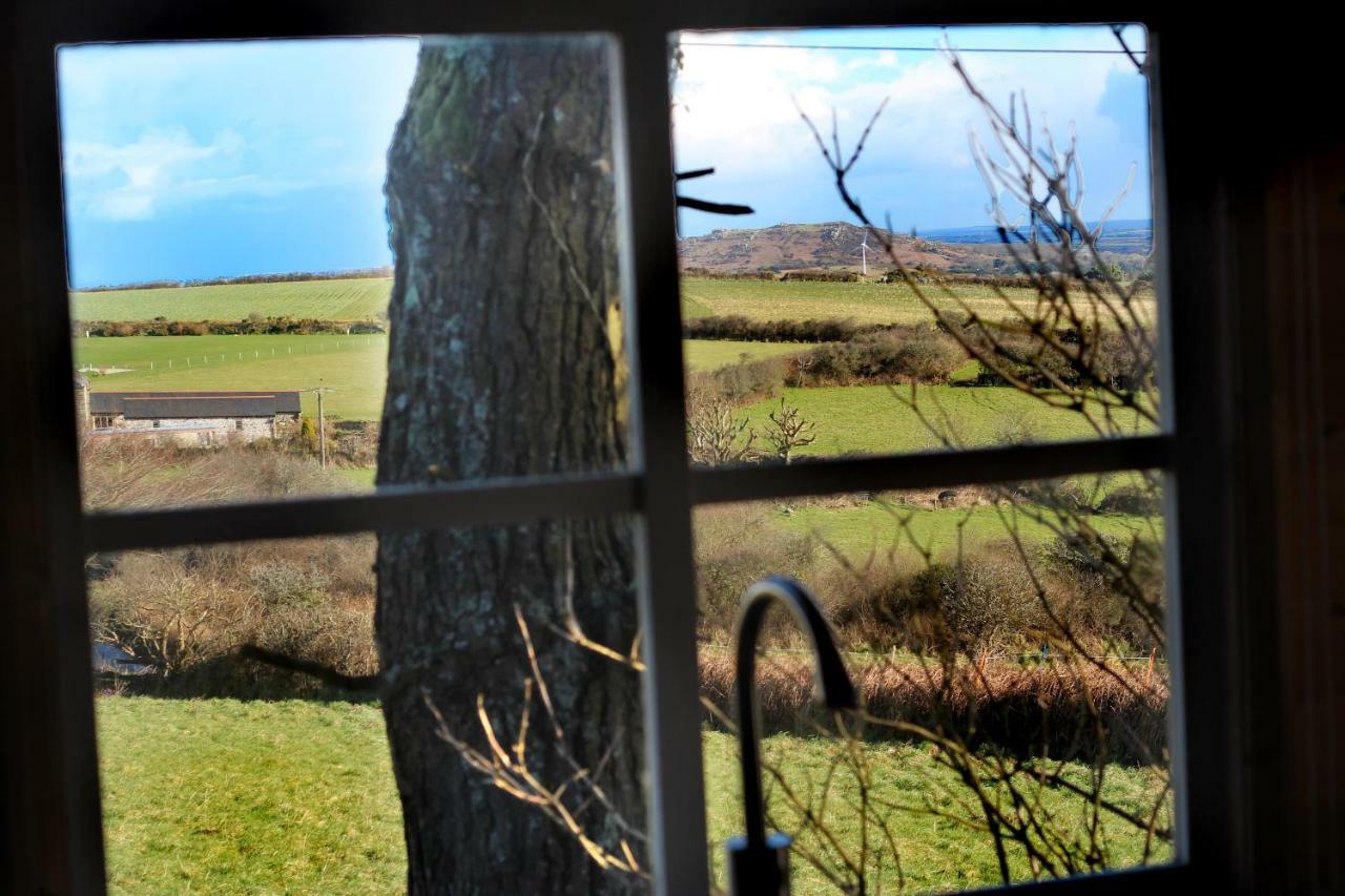 Scandi Cabin On A Hill, With Stunning Panoramic Views Ludgvan Exteriör bild
