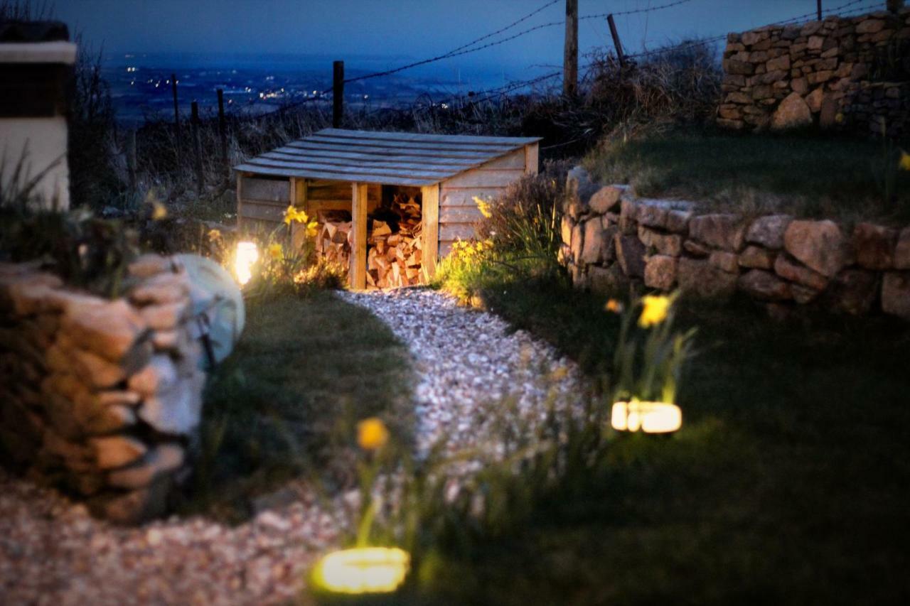 Scandi Cabin On A Hill, With Stunning Panoramic Views Ludgvan Exteriör bild