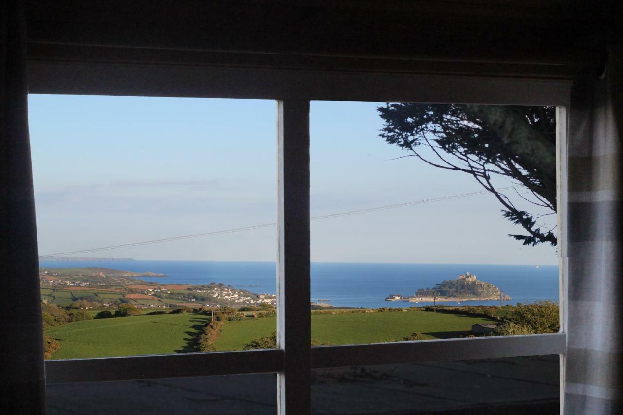Scandi Cabin On A Hill, With Stunning Panoramic Views Ludgvan Exteriör bild